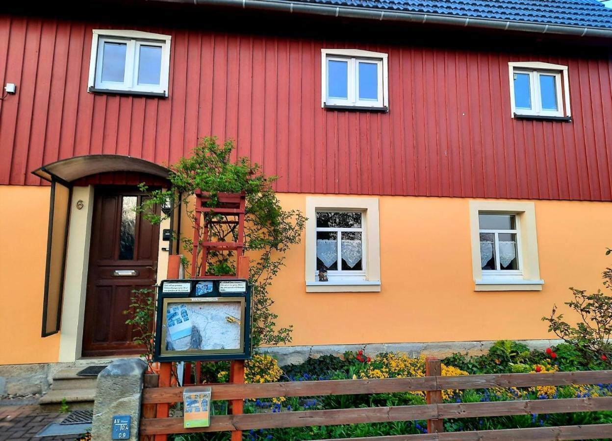 Ferienwohnung FeWo Dorn EG Haus Sandsteinliebe Sebnitz Exterior foto