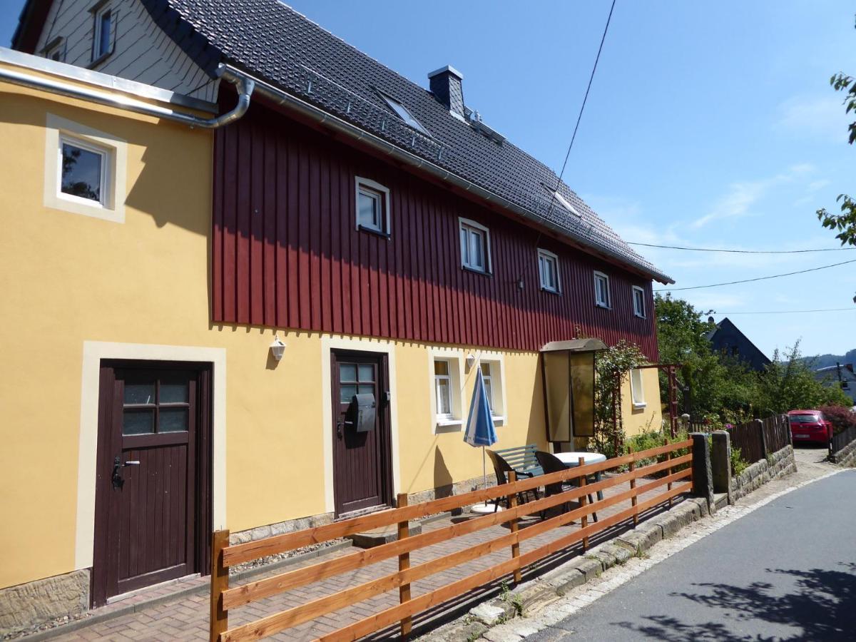 Ferienwohnung FeWo Dorn EG Haus Sandsteinliebe Sebnitz Exterior foto