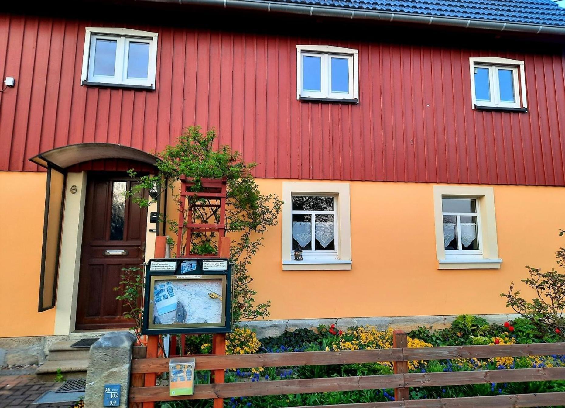 FeWo Dorn EG Haus Sandsteinliebe Sebnitz Exterior foto